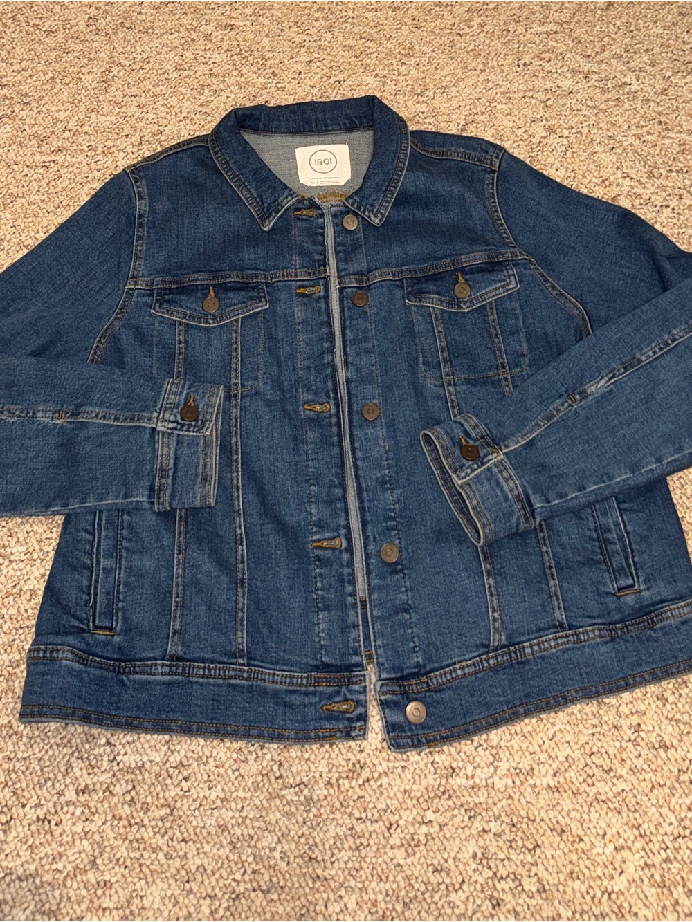 1901 Dark Blue Denim Jean Jacket